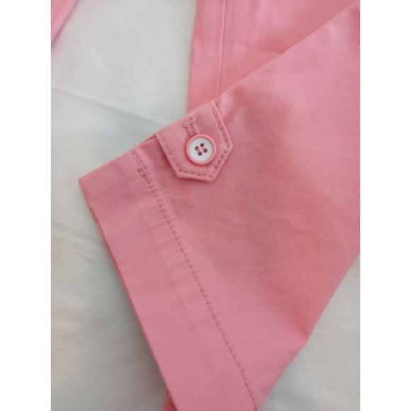 Talbots Size 14 Petite Womens Crop Pants Pink 100% Cotton High Rise - Picture 9 of 9